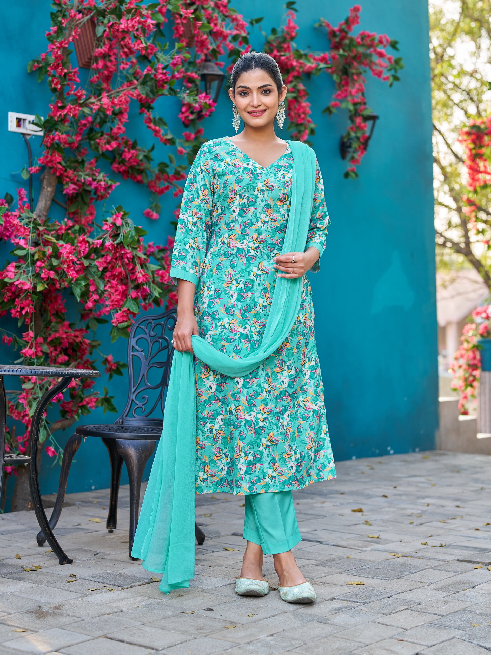 Rama Viscose Rayon Self-Design Kurta Set for Women Festive Wear  Vibe Vision